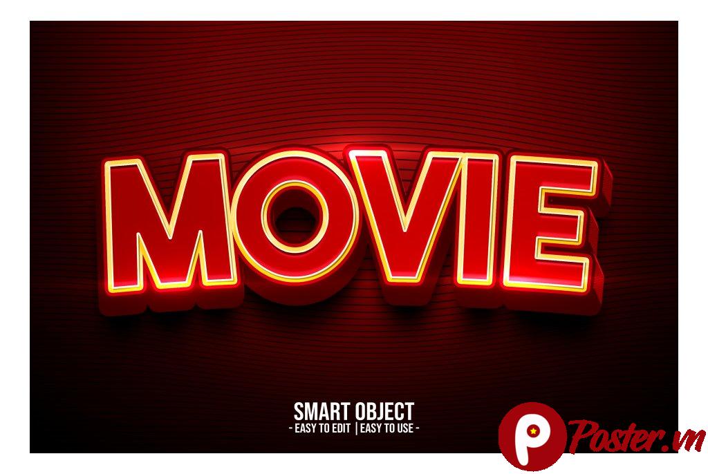 Hiệu ứng chữ neon Movie