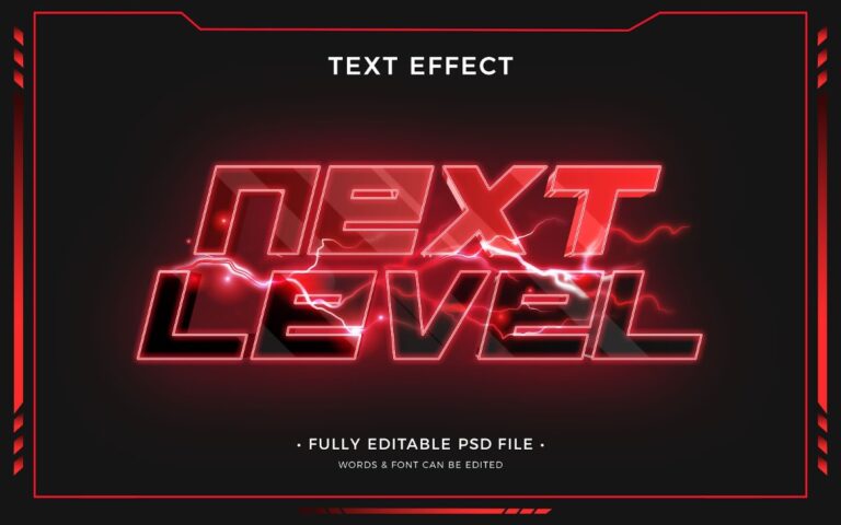 Hiệu ứng chữ neon Next Level