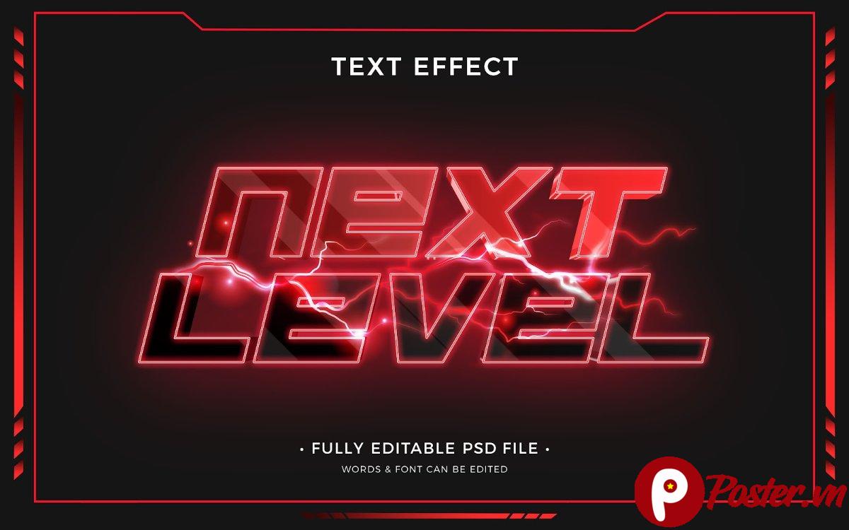 Hiệu ứng chữ neon Next Level