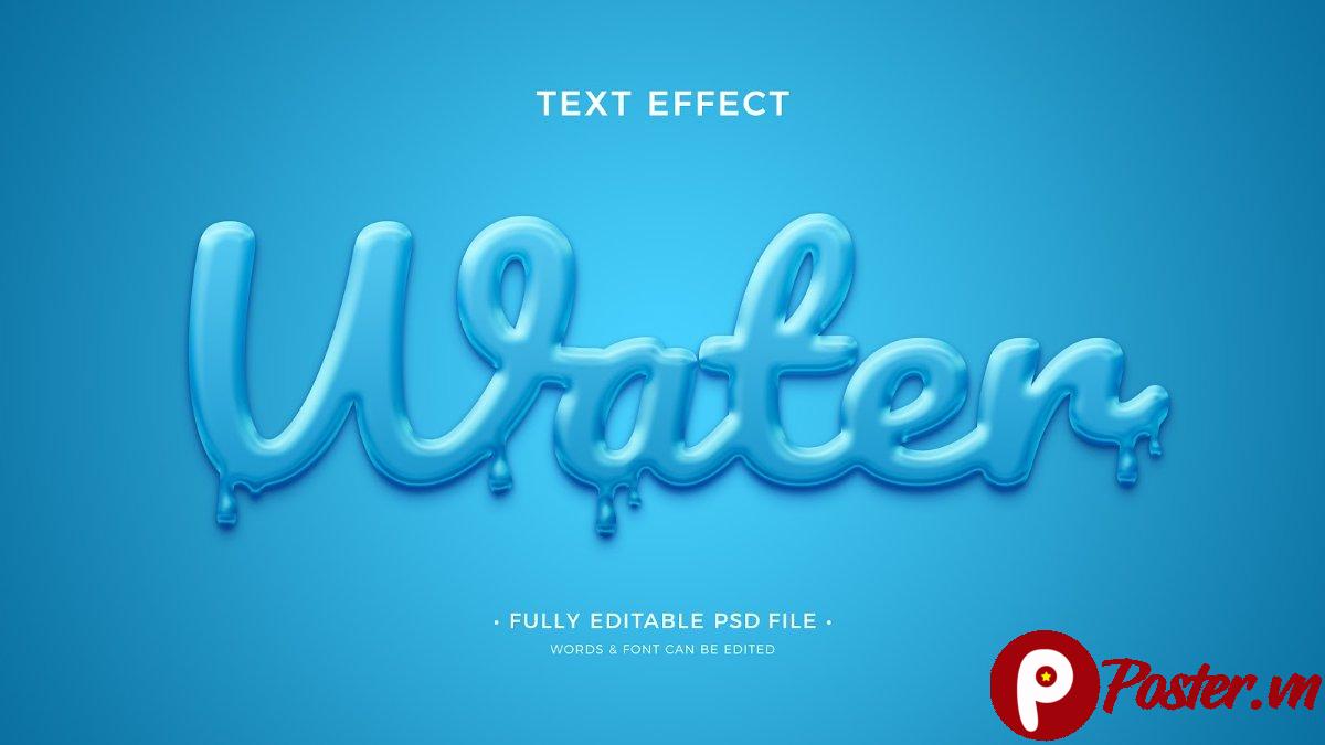 Hiệu ứng chữ nước 3D