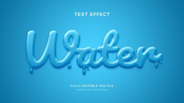 Hiệu ứng chữ nước PSD