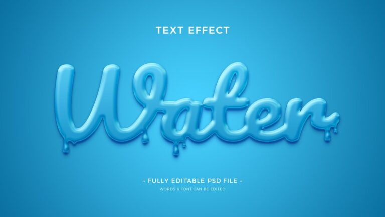 Hiệu ứng chữ nước PSD
