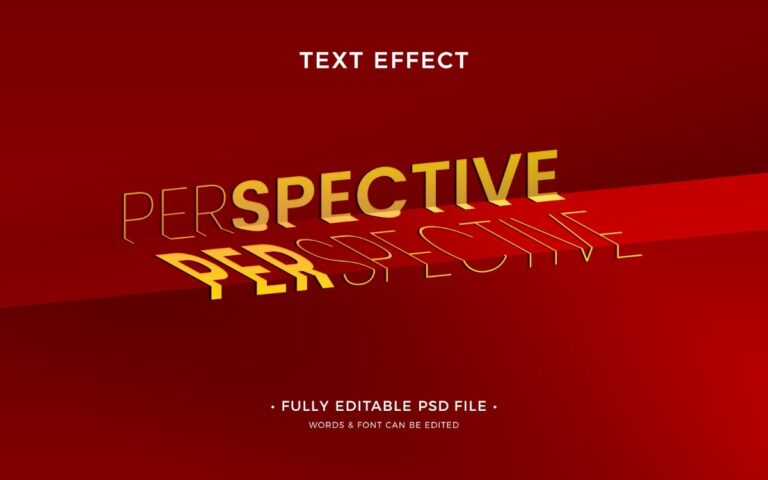 Hiệu ứng chữ phối cảnh 3D