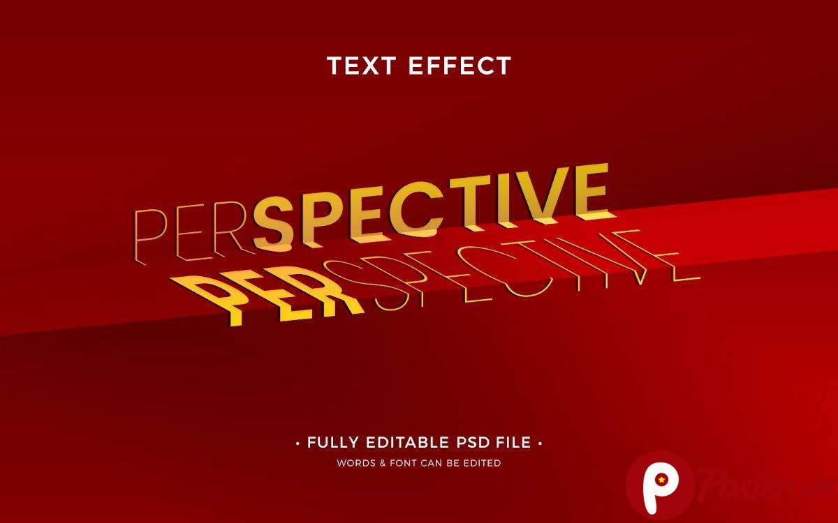 Hiệu ứng chữ phối cảnh 3D