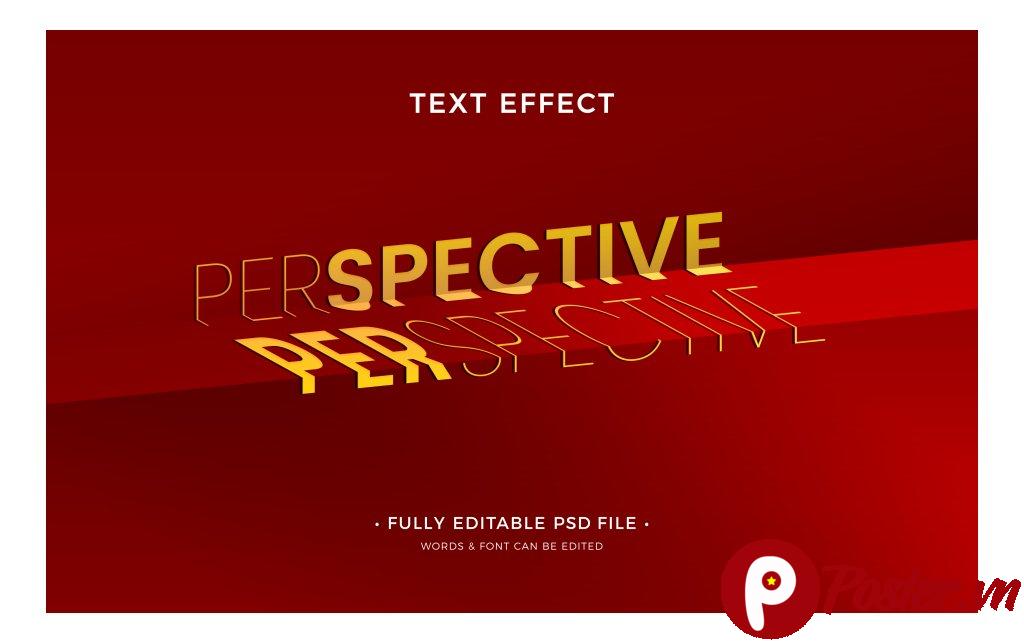 Hiệu ứng chữ phối cảnh