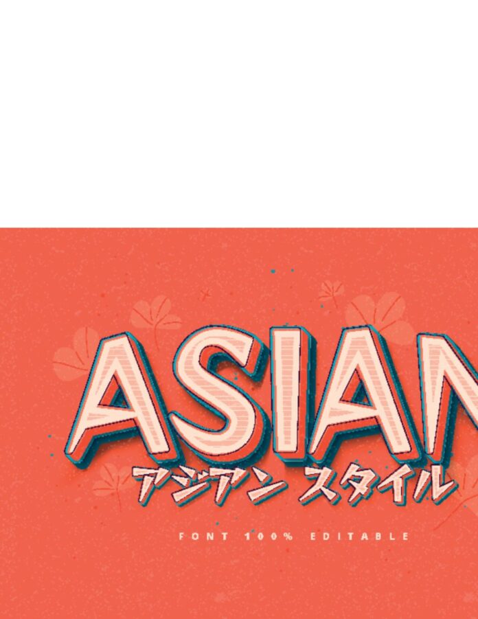 Hiệu ứng chữ phong cách Á Đông