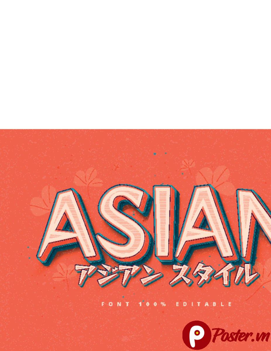 Hiệu ứng chữ phong cách Á Đông