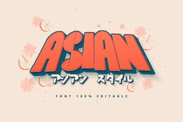 Hiệu ứng chữ phong cách Asian