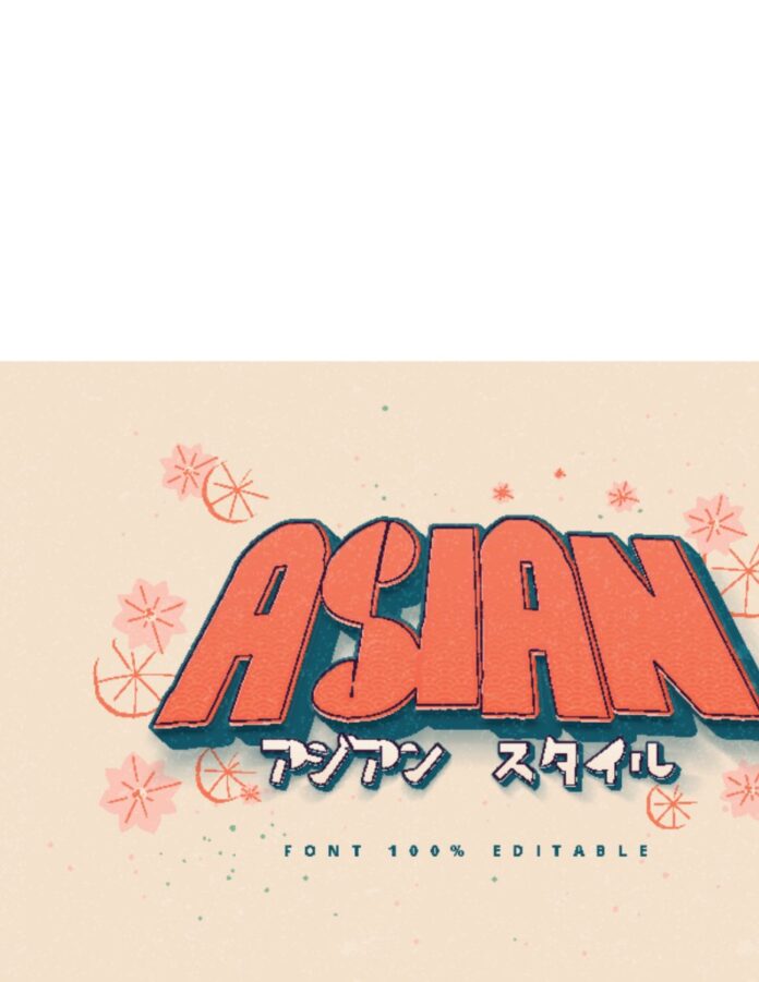 Hiệu ứng chữ phong cách Asian