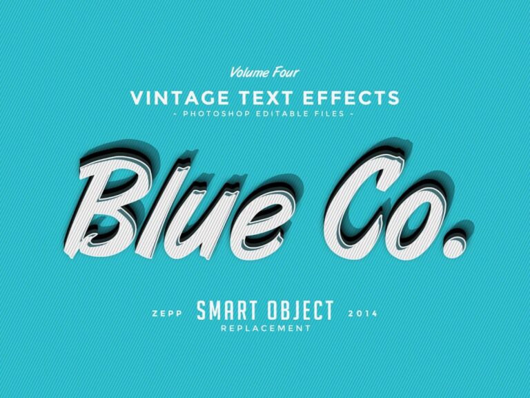 Hiệu ứng chữ vintage 004