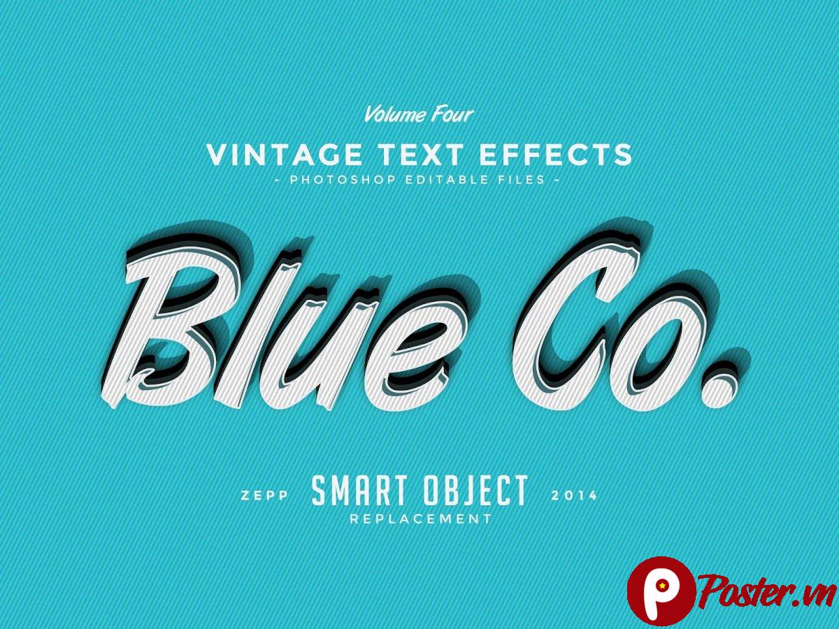 Hiệu ứng chữ vintage 004