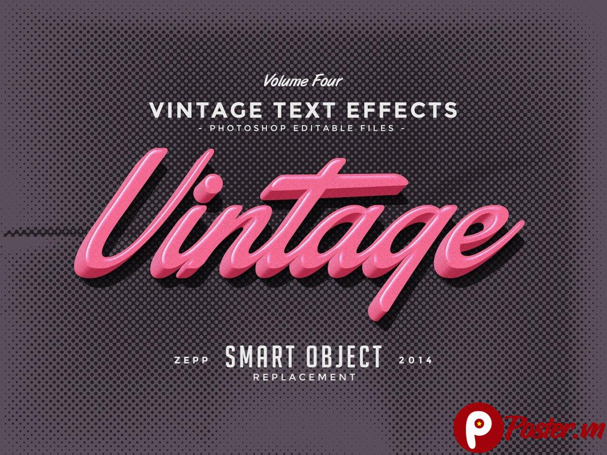 Hiệu ứng chữ vintage 002