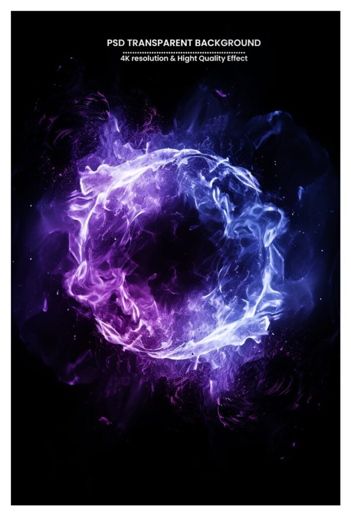 Hiệu ứng lửa điện PSD 4K