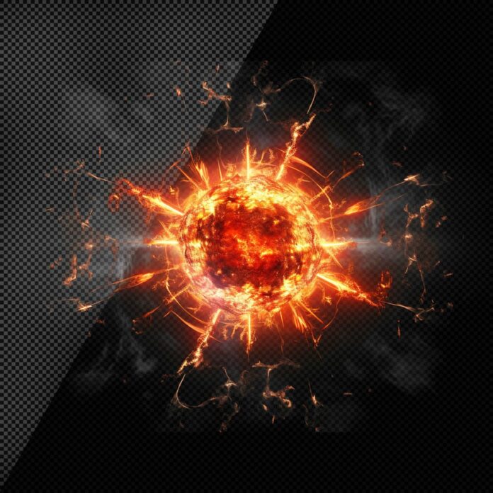 Hiệu ứng nổ lửa PSD