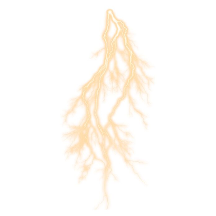 Hiệu ứng sét vàng vector