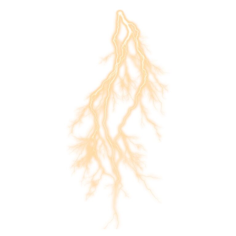 Hiệu ứng sét vàng vector