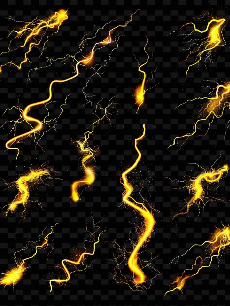 Hiệu ứng tia sét vàng chất lượng cao