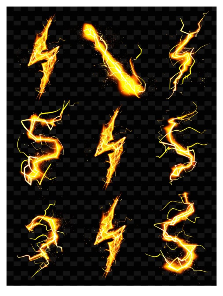 Hiệu ứng tia sét vector