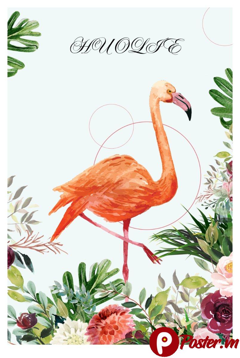 Chim hồng hạc vector