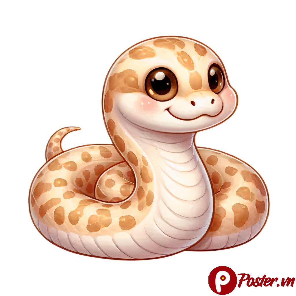 Rắn con dễ thương vector
