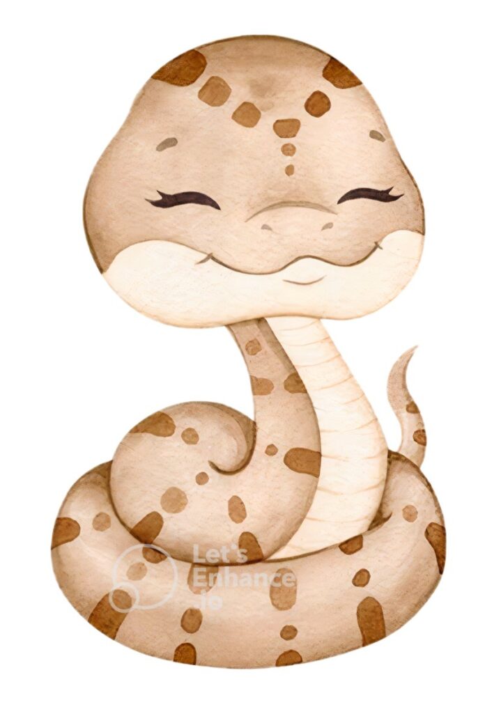 Rắn con hoạt hình dễ thương