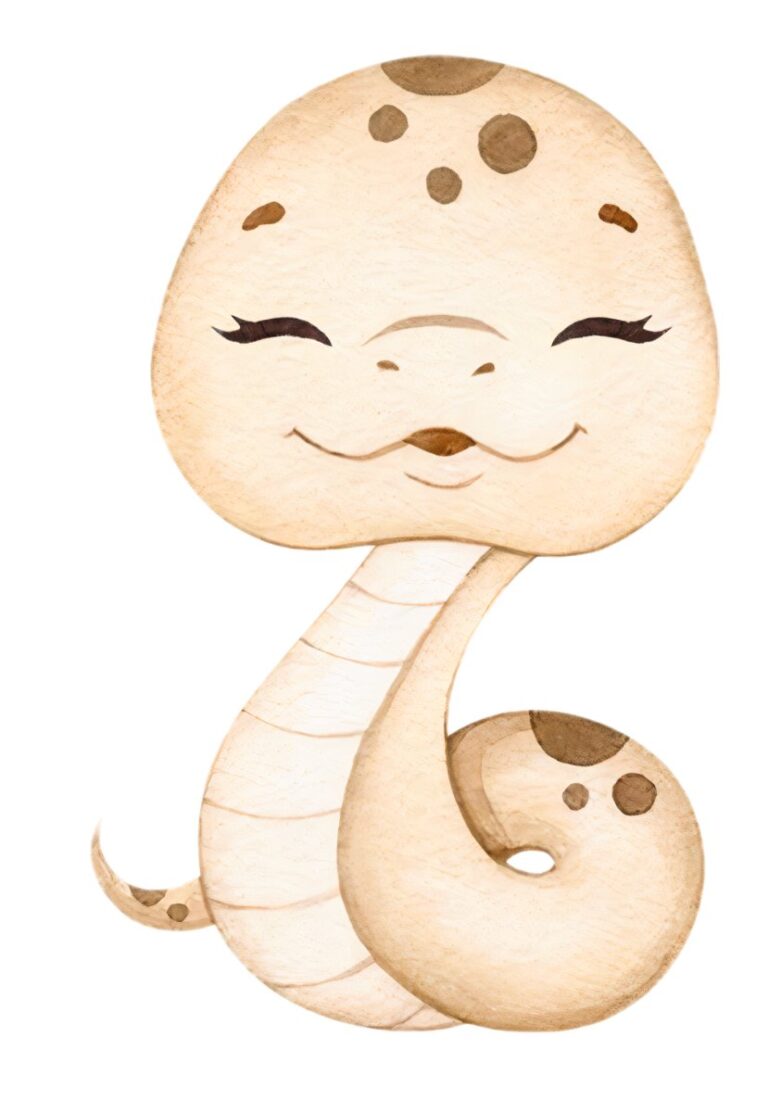 Rắn con hoạt hình dễ thương