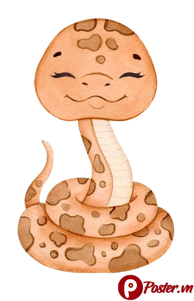 Rắn hoạt hình dễ thương