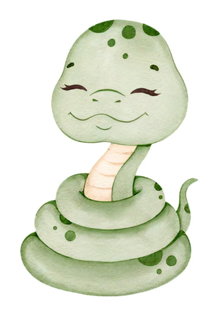 Rắn hoạt hình dễ thương