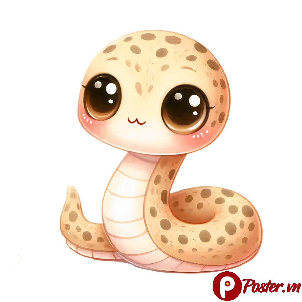 Rắn hoạt hình dễ thương