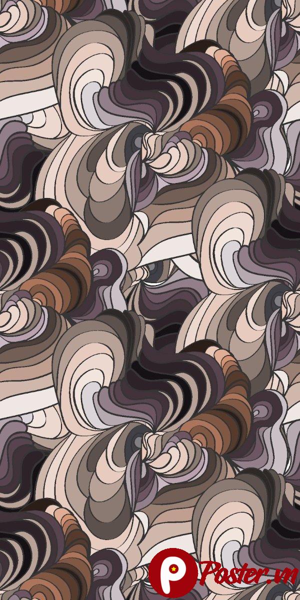 Họa tiết sóng xoắn trừu tượng