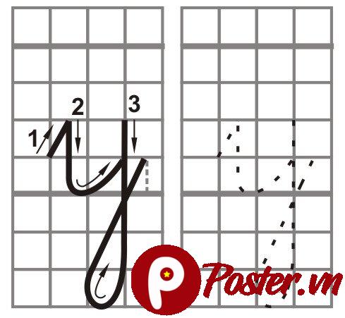 Hướng dẫn cách viết chữ y