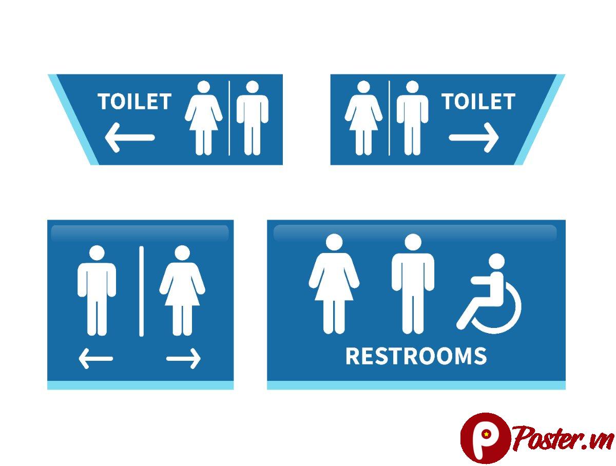 Bộ icon toilet vector - Chi tiết 3