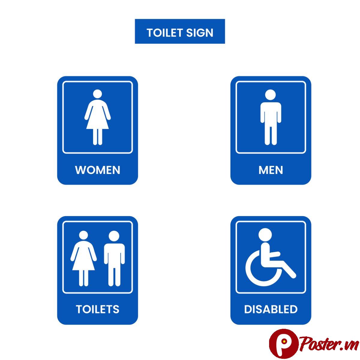 Bộ icon toilet vector - Chi tiết 4