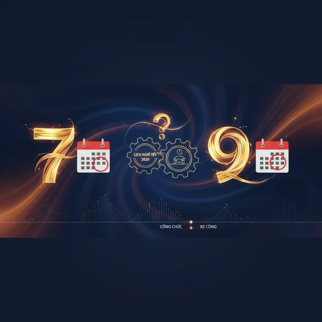 Hình ảnh minh họa lịch nghỉ công chức nhà nước dịp Tết Nguyên Đán 2026, với các tờ lịch và hình ảnh không khí Tết tại Việt Nam.