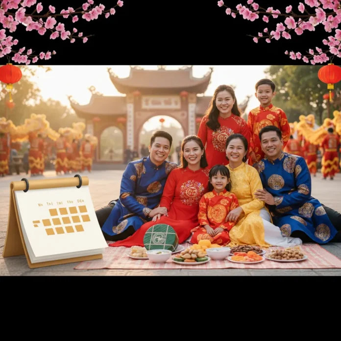 Lịch nghỉ Tết Nguyên Đán 2026 dự kiến kéo dài 7 ngày, bao gồm các ngày từ 28 Tết đến Mùng 5 Tết, giúp người dân chuẩn bị kế hoạch về quê hoặc du lịch một cách chủ động.