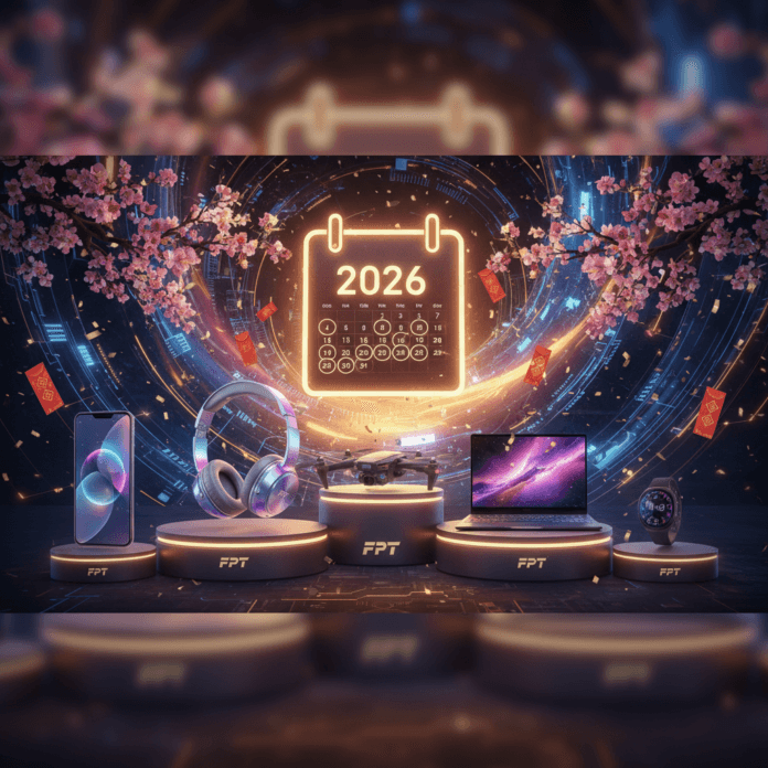 Lịch Nghỉ Tết 2026 FPT: 5 Deal Công Nghệ Sốc Tổng hợp thông tin về lịch nghỉ Tết 2026 của FPT, giờ mở cửa FPT Shop và các chương trình khuyến mãi công nghệ dịp Tết Nguyên Đán.