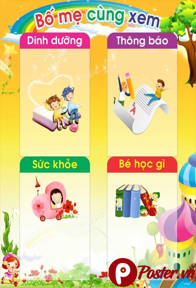 Lịch sinh hoạt trường mầm non - Chi tiết 1