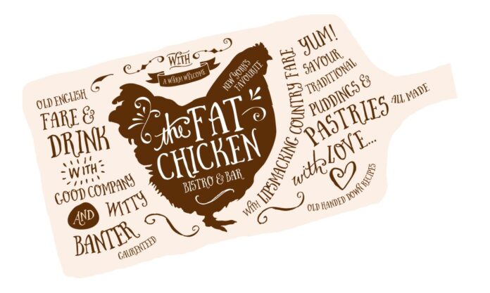 Logo The Fat Chicken Vector