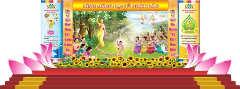 Maket sân khấu Đại lễ Phật Đản