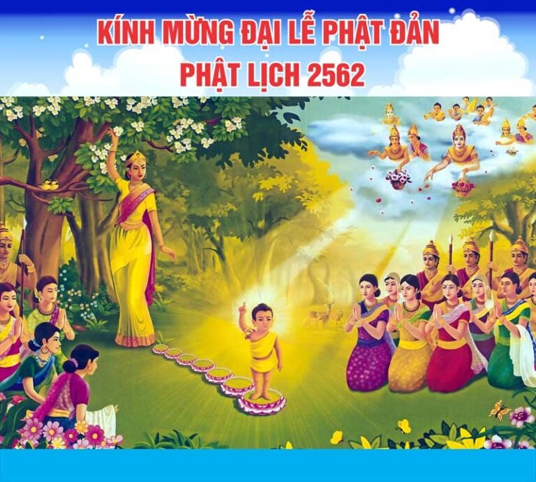 Maket sân khấu Phật Đản vector