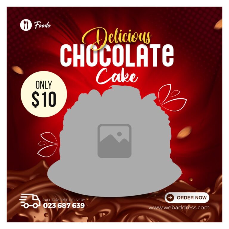 Mẫu banner bánh ngọt