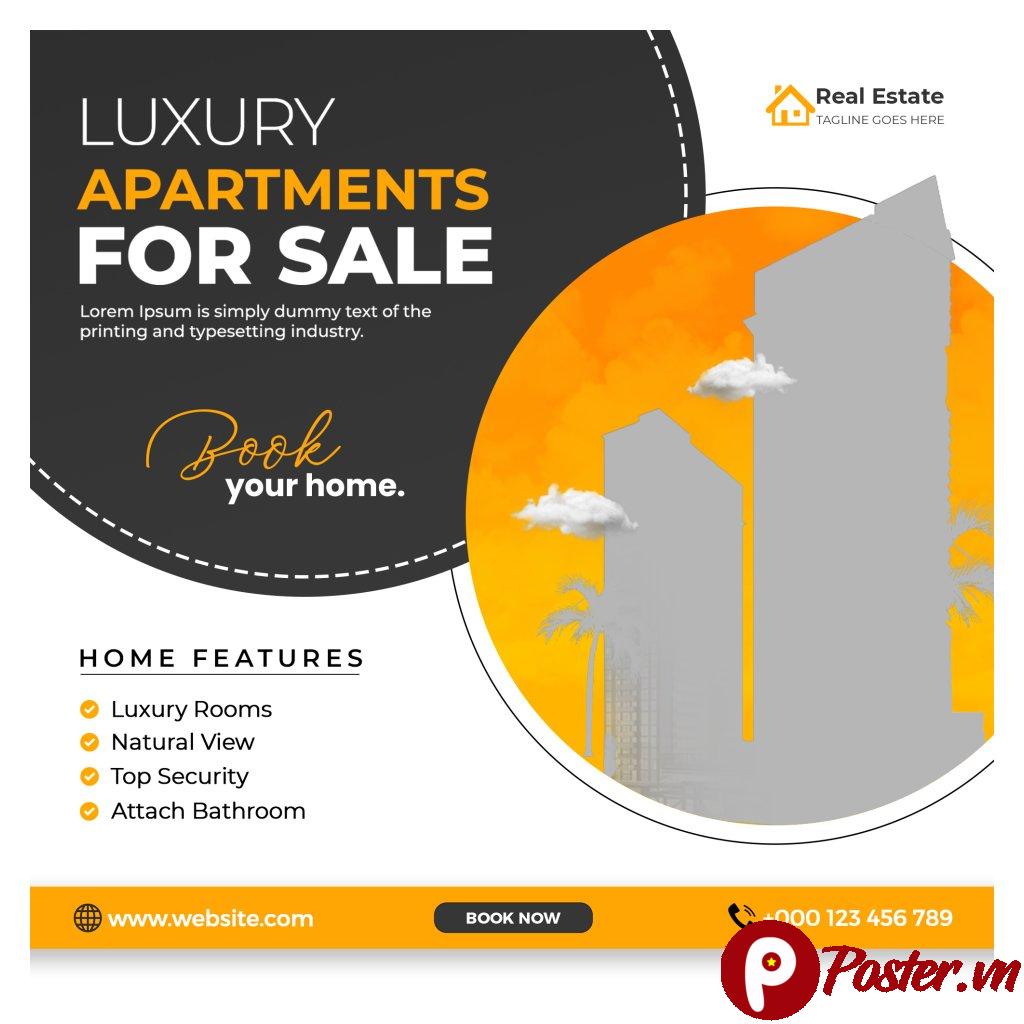 Banner quảng cáo bất động sản cao cấp