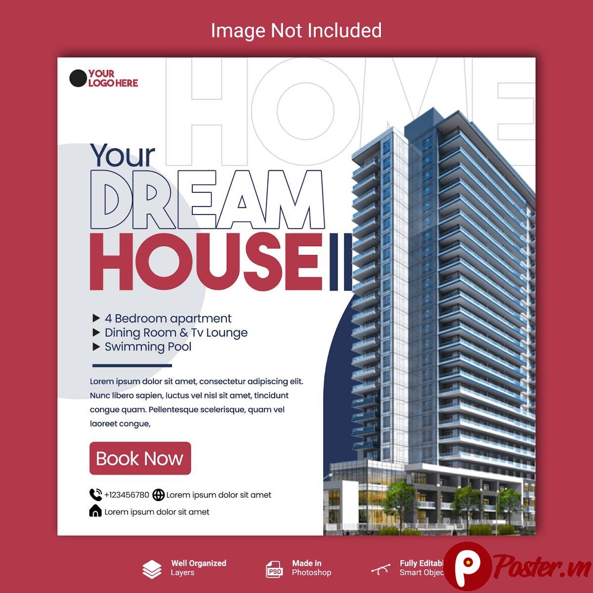 Mẫu banner bất động sản chuyên nghiệp