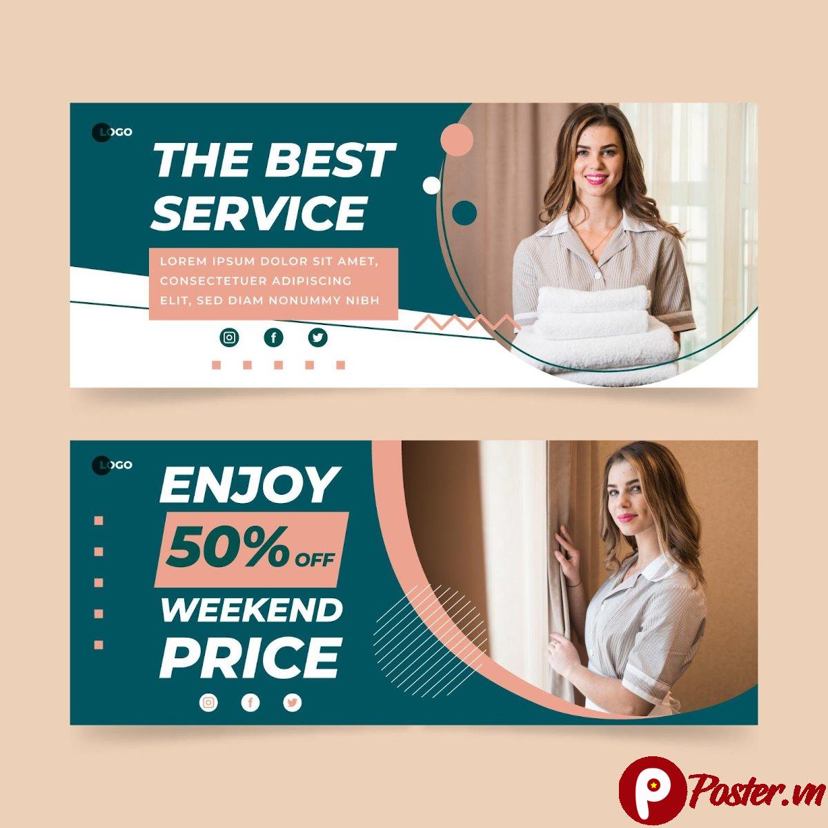 Banner dịch vụ khách sạn