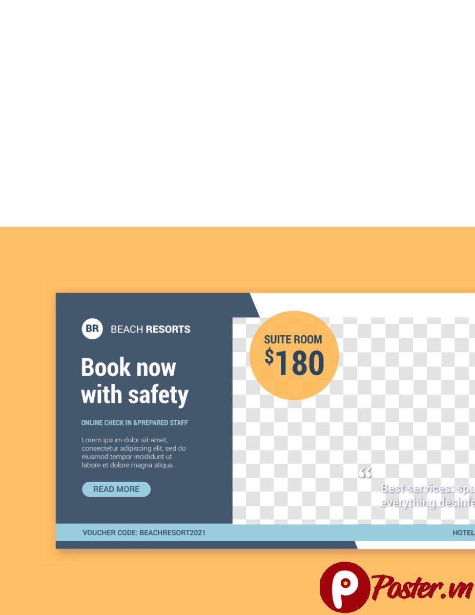 Mẫu banner du lịch khách sạn