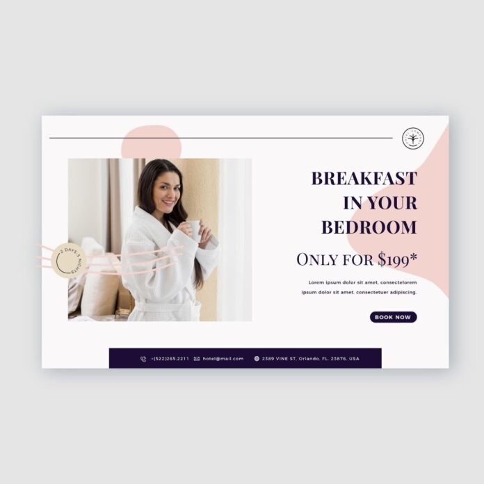 Banner quảng cáo khách sạn sang trọng