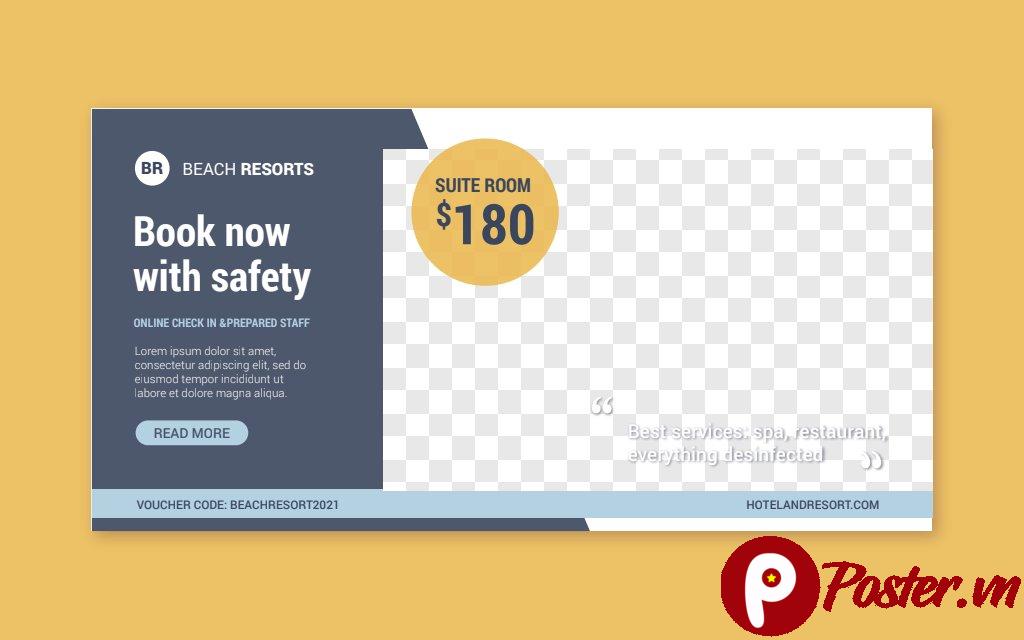 Mẫu Banner Khách Sạn Vector