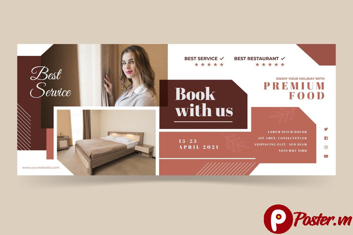 Banner khách sạn vector