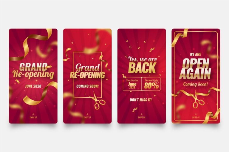 Mẫu banner khai trương vector