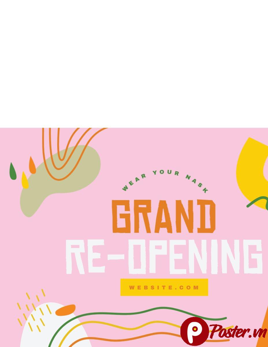 Banner khai trương hiện đại